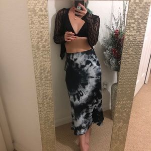 Acid tie dye skirt